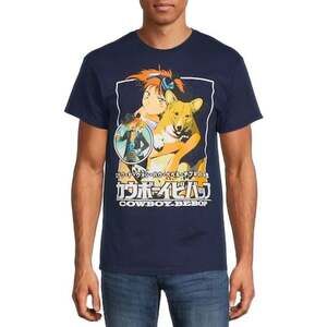 Cowboy Bebop Ed and Ein Graphic T-Shirt Navy